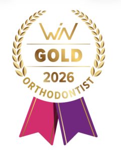WIN Gold Orthodontist 2026 award recognising Dr Erfan Salloum as the leading provider of WIN customised lingual braces in Ireland and among the largest providers in Europe.